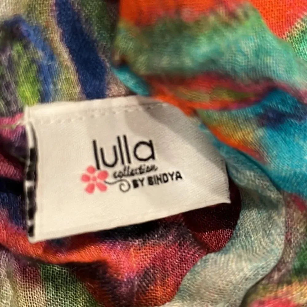 Anthropologie Lulla Collection by Bindya Floral Reversible Scarf shoulder Wrap